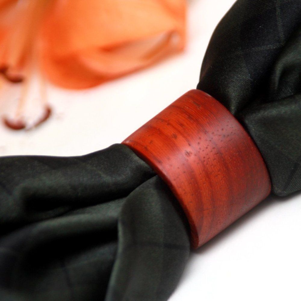 Wood Scarf Ring Gift Ring R008 Gift for her - Picture 5 of 11